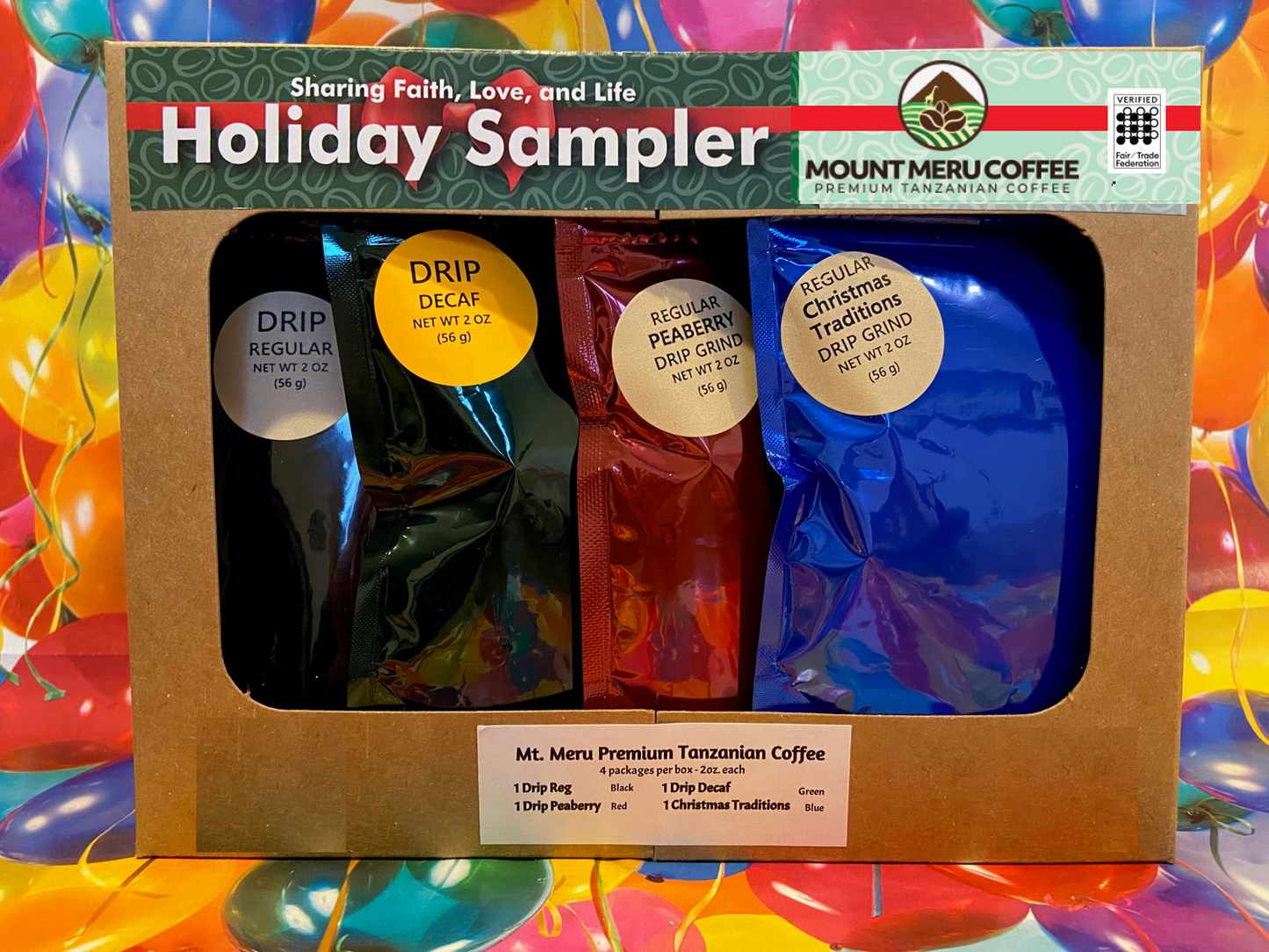 Holiday Premium Coffee 4-Pack Sampler