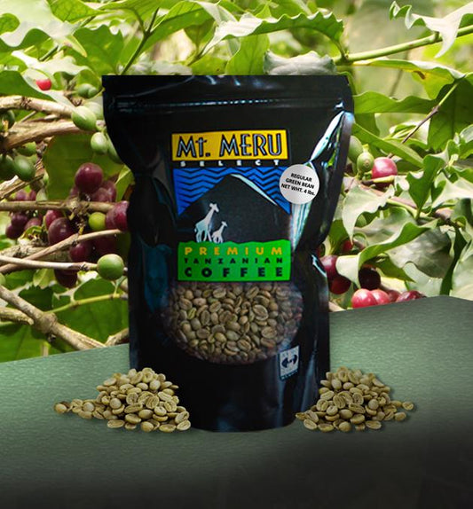 5 Pounds of Mt Meru Premium Green Coffee Beans